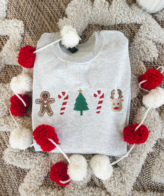Everything Christmas Embroidered Crew