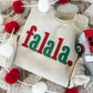Fa La La Embriodered Crew