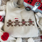 Gingerbread Men Embroidered Crew