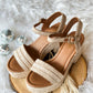 Castle Wedge Sandal