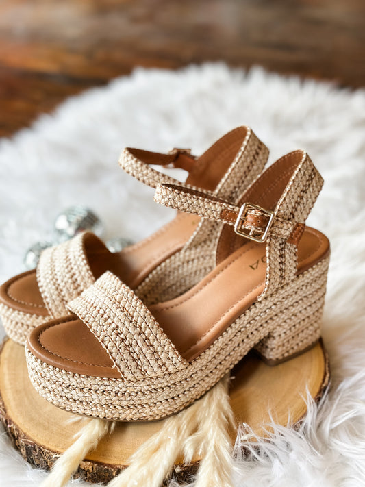Castle Wedge Sandal