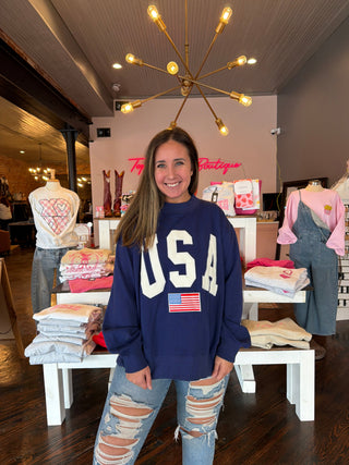 USA Varsity Embroidered Mockneck PREORDER ETA SHIP 5/13