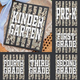 Tall camo back to school