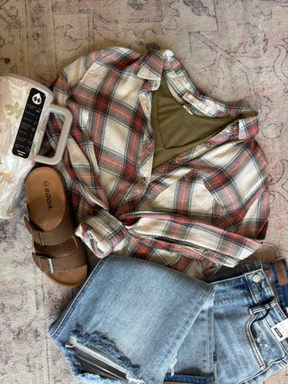 Hensley Plaid Button-Up
