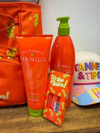 California Mango Backpack Cooler And Essentials