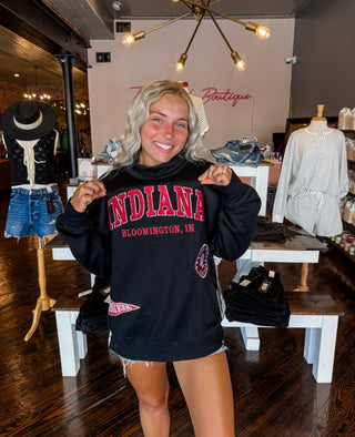 Indiana All Over Scatter Oversized Funnel Neck