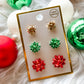 Wrapping Paper Bow Earrings
