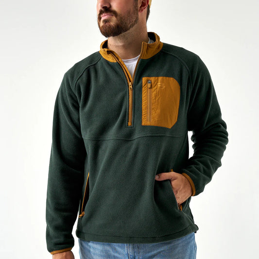 Men’s Burlebo Micro Fleece Olive Jacket