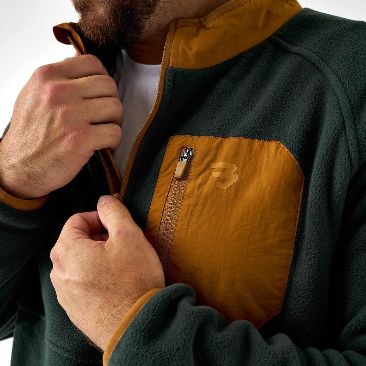 Men’s Burlebo Micro Fleece Olive Jacket