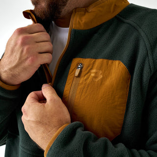 Men’s Burlebo Micro Fleece Olive Jacket