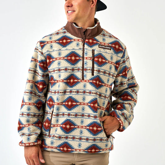 Men’s Burlebo Aztec Fleece Quarter Zip
