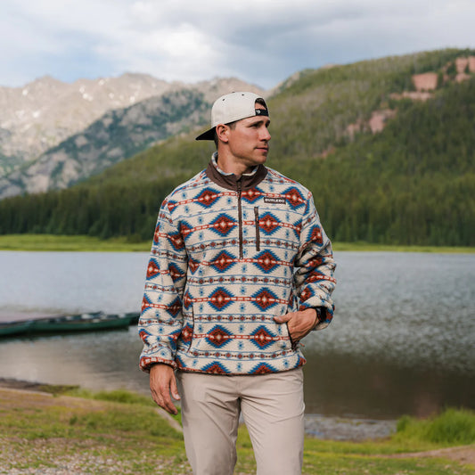 Men’s Burlebo Aztec Fleece Quarter Zip
